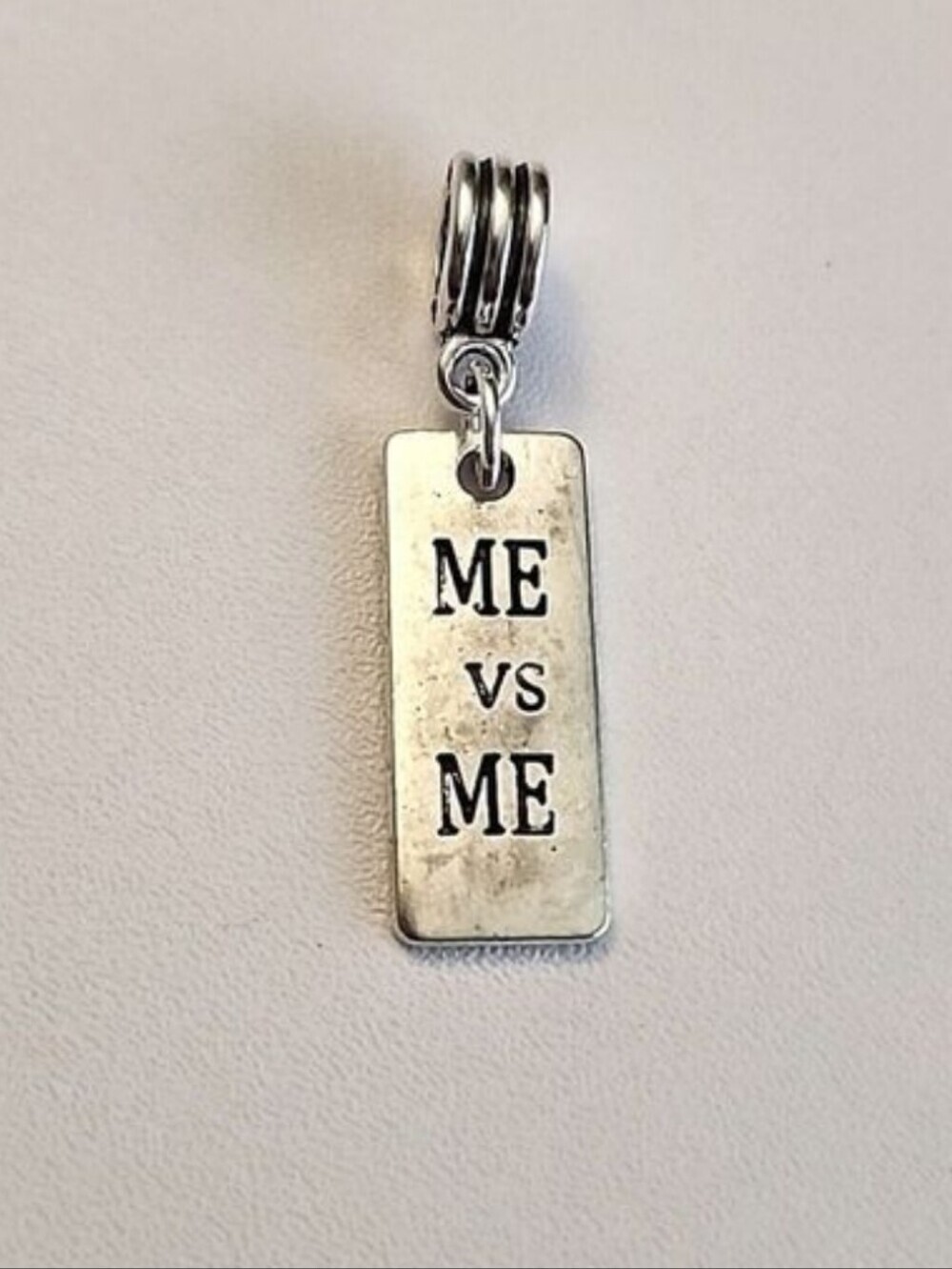 โ๏ธ"ME Vs Me" European Pendant charm Silver Fits Pandora Systems ,&Chamili
